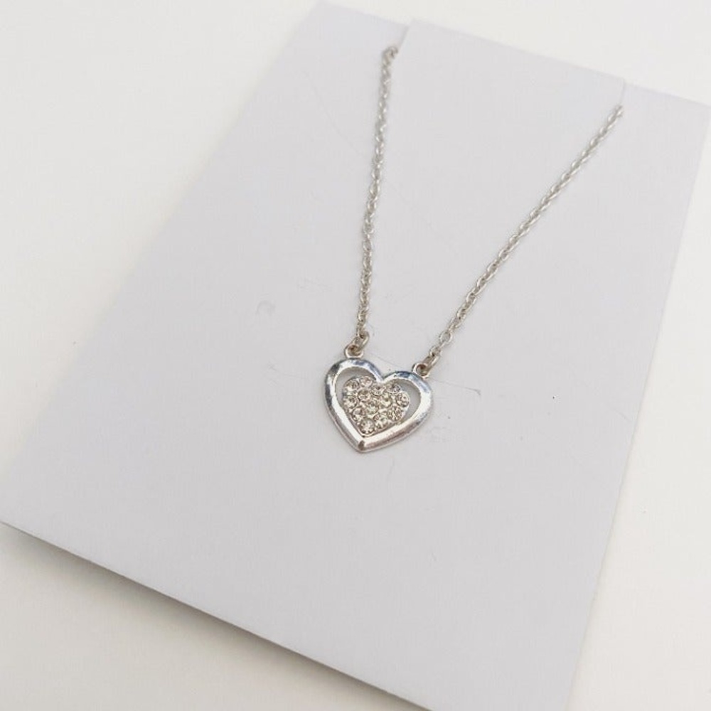 Sterling Silver Dainty Heart Necklace
